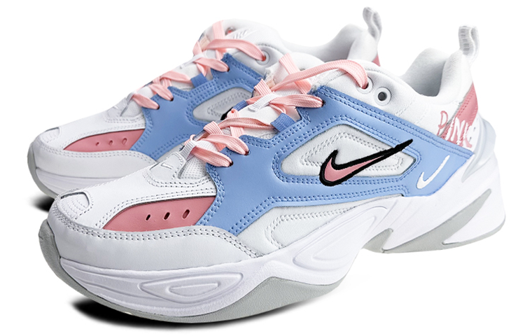 [Custom Shoes] (W) Nike M2K Tekno 'Color-Block Graffiti Pink-Blue' 圖 3