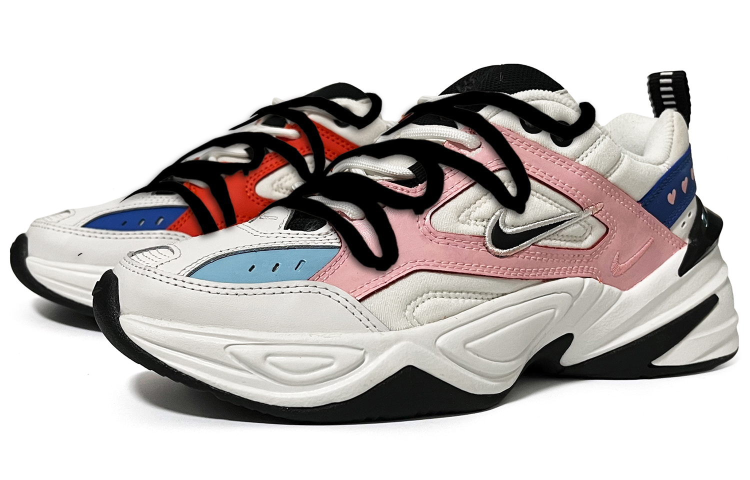 [Custom Shoes] (W) Nike M2K Tekno 'Deconstructed Black Team Orange' 圖 4