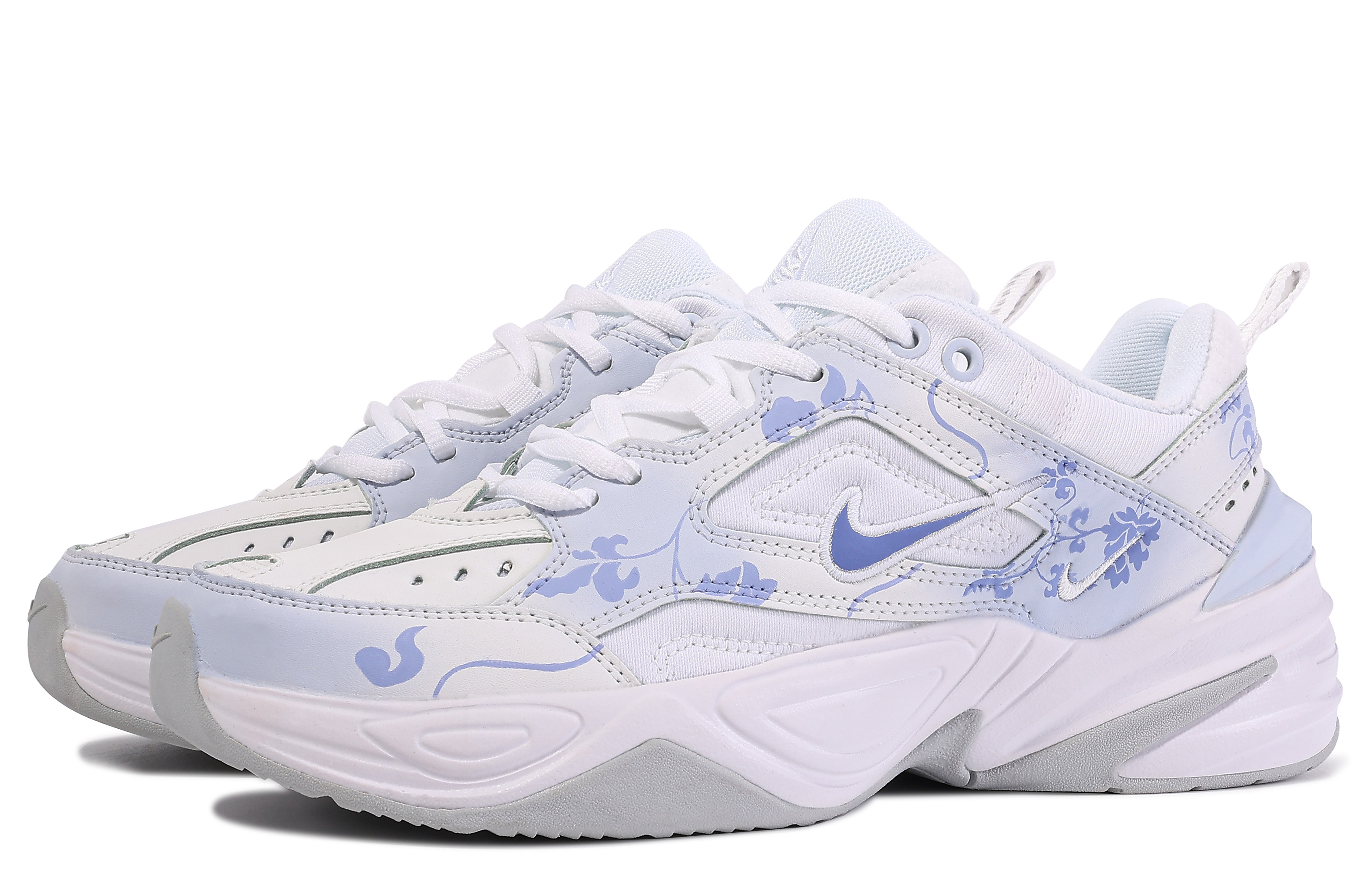 Shop (W) [定制鞋] 耐克 M2K Tekno '梦幻蓝达芬奇' AO3108-100(TeamM-梦蓝花田)