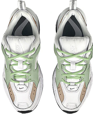 【定制球鞋】 Nike M2K Tekno 復古 抹茶 布貼 潑墨 低幫 老爹鞋 女款 白棕綠 Shop 【定制球鞋】 Nike M2K Tekno 復古 抹茶 布貼 潑墨 低幫 老爹鞋 女款 白棕綠