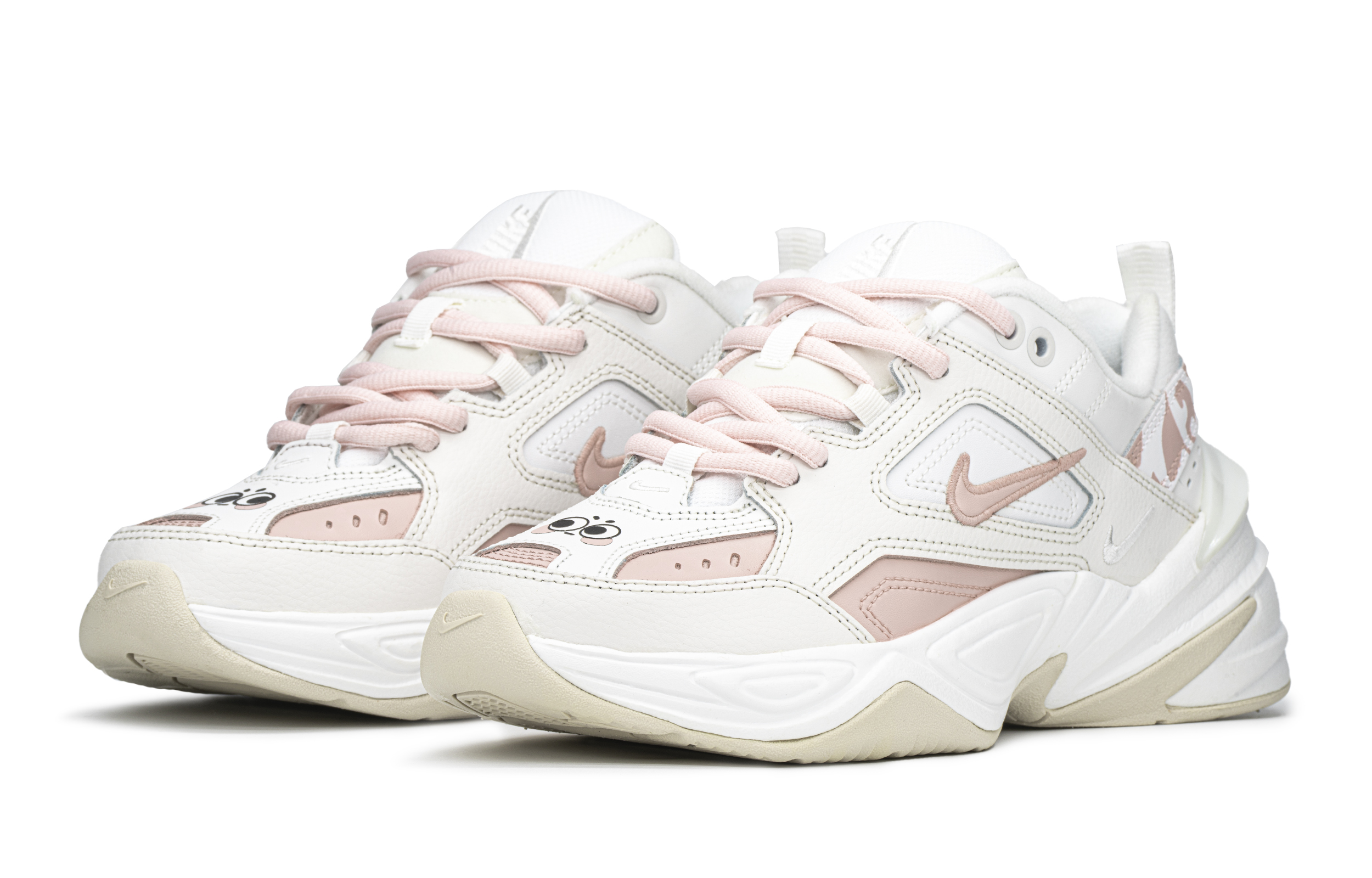 [Custom Shoes] (W) Nike M2K Tekno 'Milkshake Pink-White' 圖 3