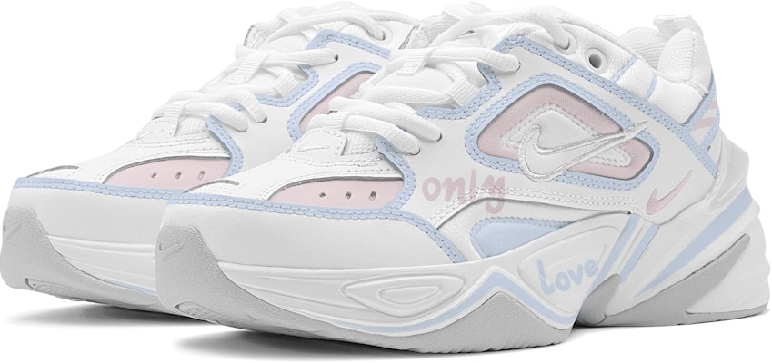 【定製球鞋】 Nike M2K Tekno "唯愛" 流行萬用 特殊禮盒 低筒 板鞋 女款 粉藍 Lookbook 【定製球鞋】 Nike M2K Tekno "唯愛" 流行萬用 特殊禮盒 低筒 板鞋 女款 粉藍