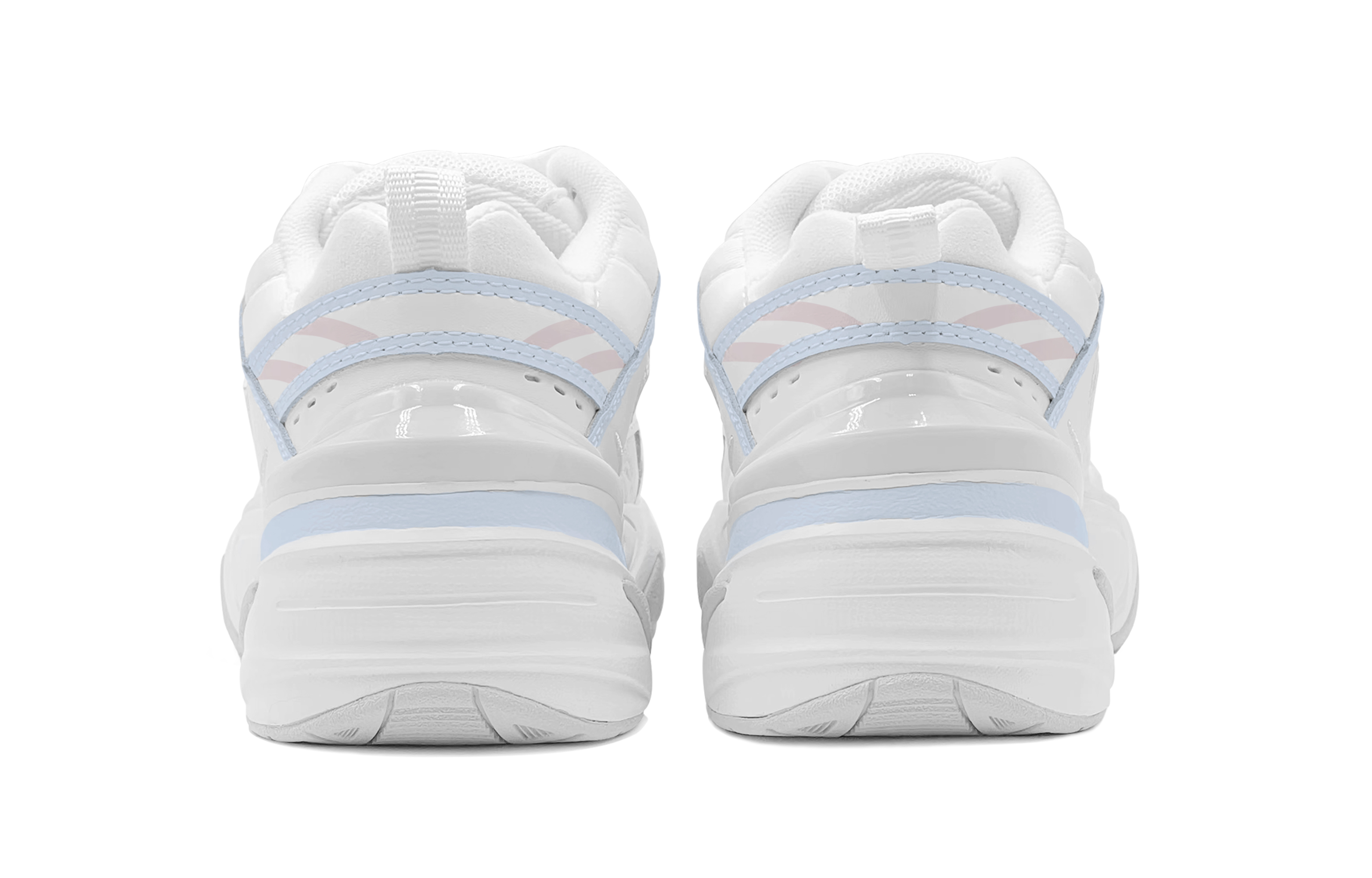 Shop (W) [カスタムシューズ] (女性用) ナイキ M2K テクノ 'オンリー ラブ ピンク ブルー' AO3108-100(TeamS-夏日粉蓝女S-BOX)