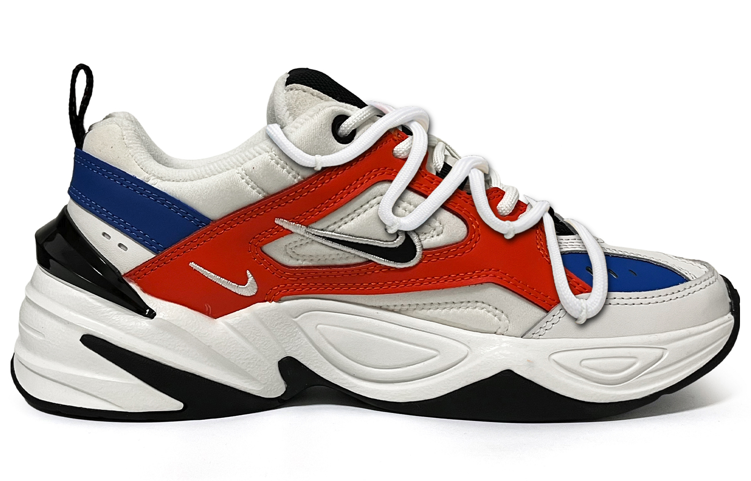 [Custom Shoes] (W) Nike M2K Tekno 'Panda Deconstructed White Team Orange' 圖 3