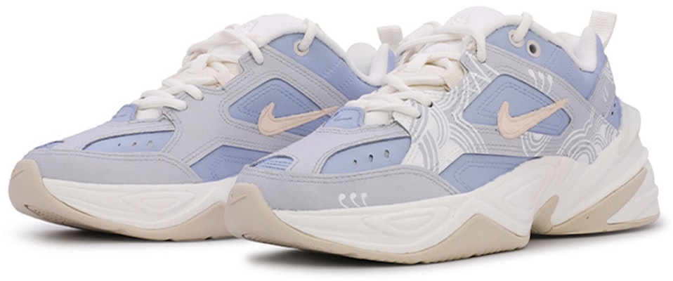 (W) 나이키 M2K 테크노 팬텀 모네 블루 커스텀 그래피티 AO3108-006(TeamM-女款川上蓝白) Lookbook (W) 나이키 M2K 테크노 팬텀 모네 블루 커스텀 그래피티 AO3108-006(TeamM-女款川上蓝白)