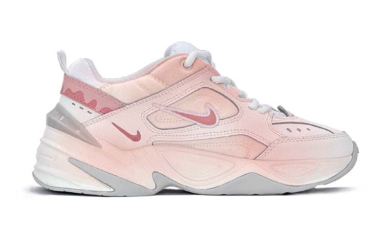 Lookbook (W) [Sepatu Custom] Nike M2K Tekno 'Pixel Heart Graffiti' Anak Muda Indonesia AO3108-100(TeamS-像素爱心粉S-BOX)