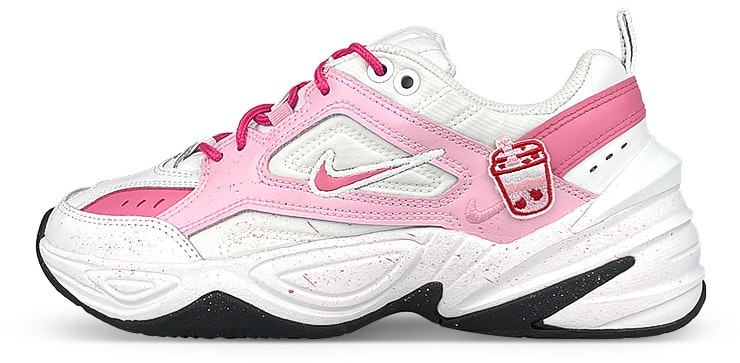 custom-shoes-women-nike-m2-k-tekno-strawberry-pink-splatter