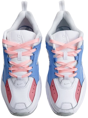 【定制球鞋】Nike M2K Tekno White Pure Platinum 是在玩鞋 低幫 撞色 字母塗鴉 老爹鞋 女款 粉藍 Shop 【定制球鞋】Nike M2K Tekno White Pure Platinum 是在玩鞋 低幫 撞色 字母塗鴉 老爹鞋 女款 粉藍