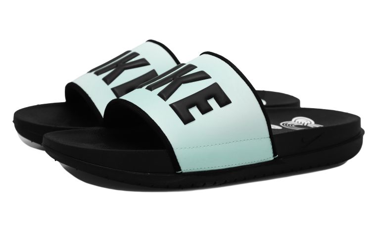 Order (W) [Sepatu Custom] Nike Offcourt Slide 'Tiffany Green Distressed' BQ4632-011(Team拾玖-黑绿拖鞋女S-BOX）