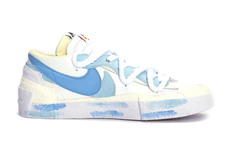 Order (W) [Kasut Custom] Nike sacai x Blazer Low 'Gelembung Ikan Jeli Keju Garam Laut' DM6443-100(Team15-芝士海盐)