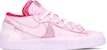 (W) 나이키 사카이 블레이저 로우 '마카롱 핑크-화이트' (커스텀) DM6443-100(TeamTen-女款粉白Sacai)