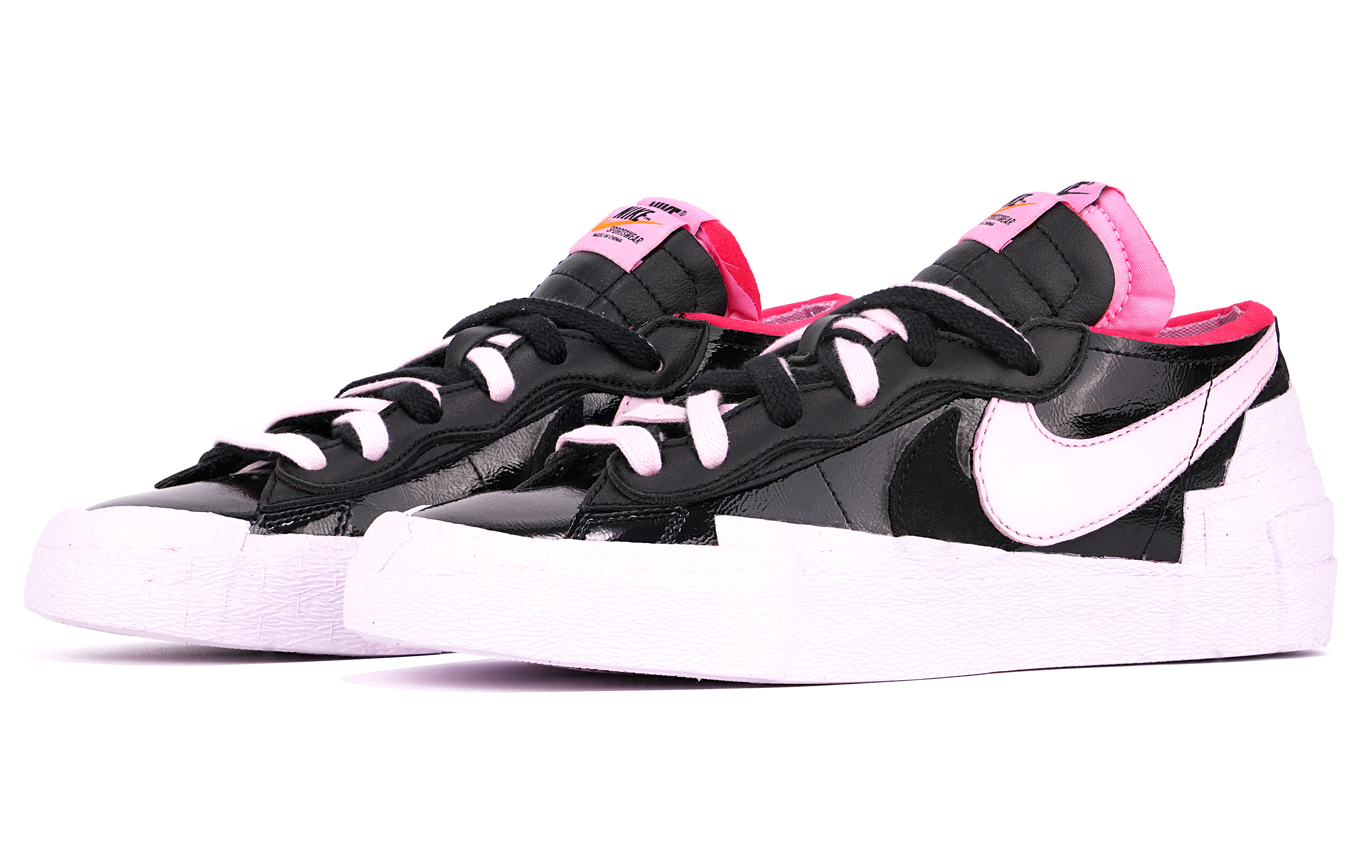 Lookbook (W) [Sepatu Kustom] Nike sacai x Blazer Low 'Y2K Hitam Pink' DM6443-001(TeamTen-女款粉黑Sacai)