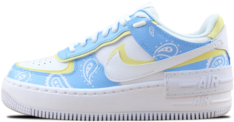 【定制球鞋】 Nike Air Force 1 Low Shadow 空軍一號 三麗鷗 玉桂狗 腰果花 耐磨防滑 休閒 低幫 板鞋 女款 藍白黃 Buy 【定制球鞋】 Nike Air Force 1 Low Shadow 空軍一號 三麗鷗 玉桂狗 腰果花 耐磨防滑 休閒 低幫 板鞋 女款 藍白黃