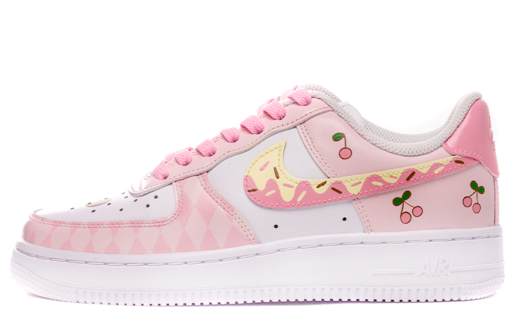 Buy (W) [Kasut Tersuai] Nike Sanrio x Air Force 1 Low 'My Melody Ceri Donat' DD8959-100(Team拾伍-女款喷绘手绘美乐蒂粉色)