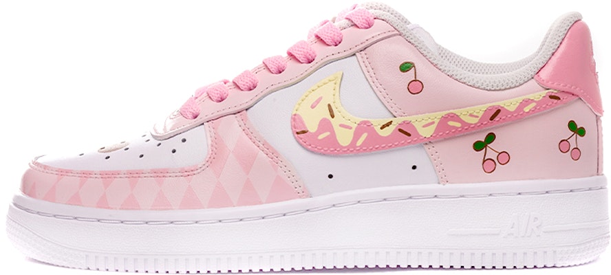【訂製球鞋】 Nike Air Force 1 Low 三麗鷗 美樂蒂 櫻桃 甜甜圈 可愛風 低筒 板鞋 女款 粉色 Buy 【訂製球鞋】 Nike Air Force 1 Low 三麗鷗 美樂蒂 櫻桃 甜甜圈 可愛風 低筒 板鞋 女款 粉色