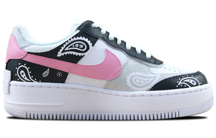 Order (W) カスタムシューズ Nike×サンリオ AF1 Shadow クロミ カシューフラワー CI0919-100(Team叁-女款喷绘手绘库洛米腰果花)