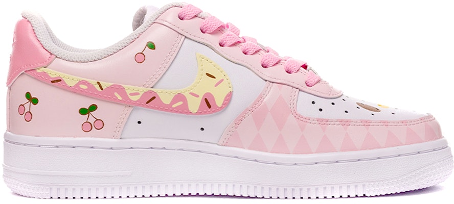 【訂製球鞋】 Nike Air Force 1 Low 三麗鷗 美樂蒂 櫻桃 甜甜圈 可愛風 低筒 板鞋 女款 粉色 Order 【訂製球鞋】 Nike Air Force 1 Low 三麗鷗 美樂蒂 櫻桃 甜甜圈 可愛風 低筒 板鞋 女款 粉色