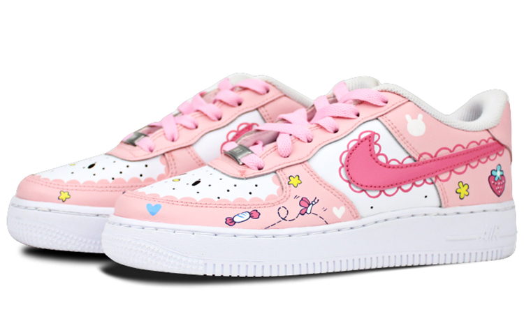 Lookbook [Custom Shoes] (Women) Nike Sanrio x Air Force 1 Low '07 'My Melody Pink Bow & Hearts'