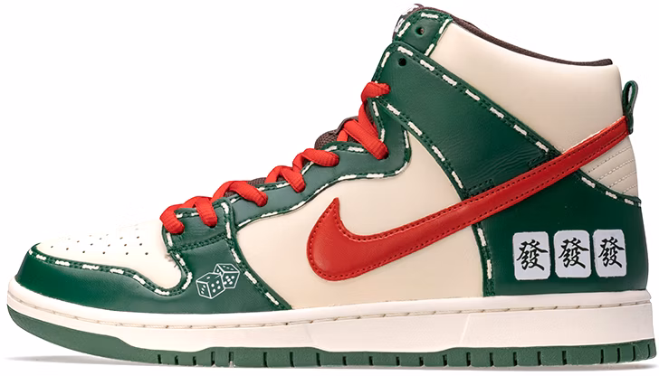 custom-shoes-women-nike-sb-dunk-high-mahjong-prosperity