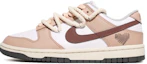 Buy 【定製球鞋】 Nike 玫瑰棕指紋愛心休閒 低幫 板鞋 女款 摩卡棕
