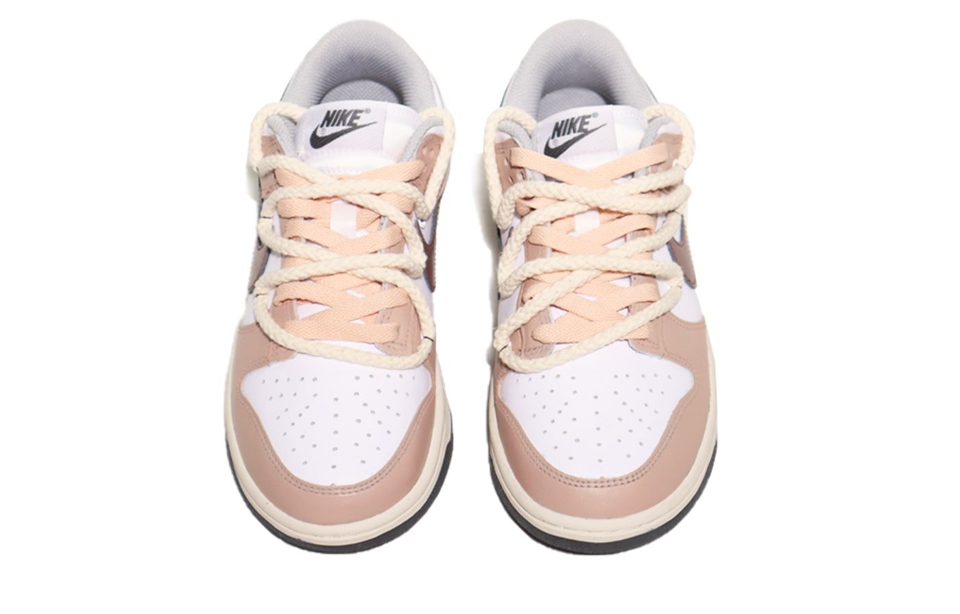 Shop (W) [Chaussures Personnalisées] Nike SB Dunk Low ''Empreinte Cœur Rose Marron'' DD1503-117(TeamX-摩卡指纹爱心)
