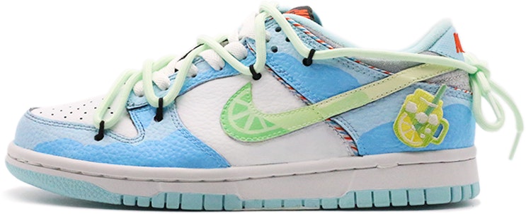 custom-shoes-women-nike-sb-dunk-low-summer-lime-ice-blue