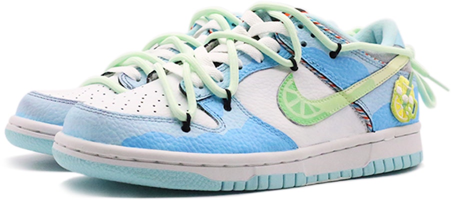(W) 나이키 SB 덩크 로우 '썸머 라임 아이스 블루' (커스텀) DN3351-001(Team72-夏日青柠) Lookbook (W) 나이키 SB 덩크 로우 '썸머 라임 아이스 블루' (커스텀) DN3351-001(Team72-夏日青柠)