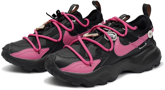 【訂製球鞋】 Nike TC 7900 皮革 莓刻 玫瑰千金 Y2K 舒適 減震防滑耐磨 低筒 生活休閒鞋 女款 黑粉 Shop 【訂製球鞋】 Nike TC 7900 皮革 莓刻 玫瑰千金 Y2K 舒適 減震防滑耐磨 低筒 生活休閒鞋 女款 黑粉