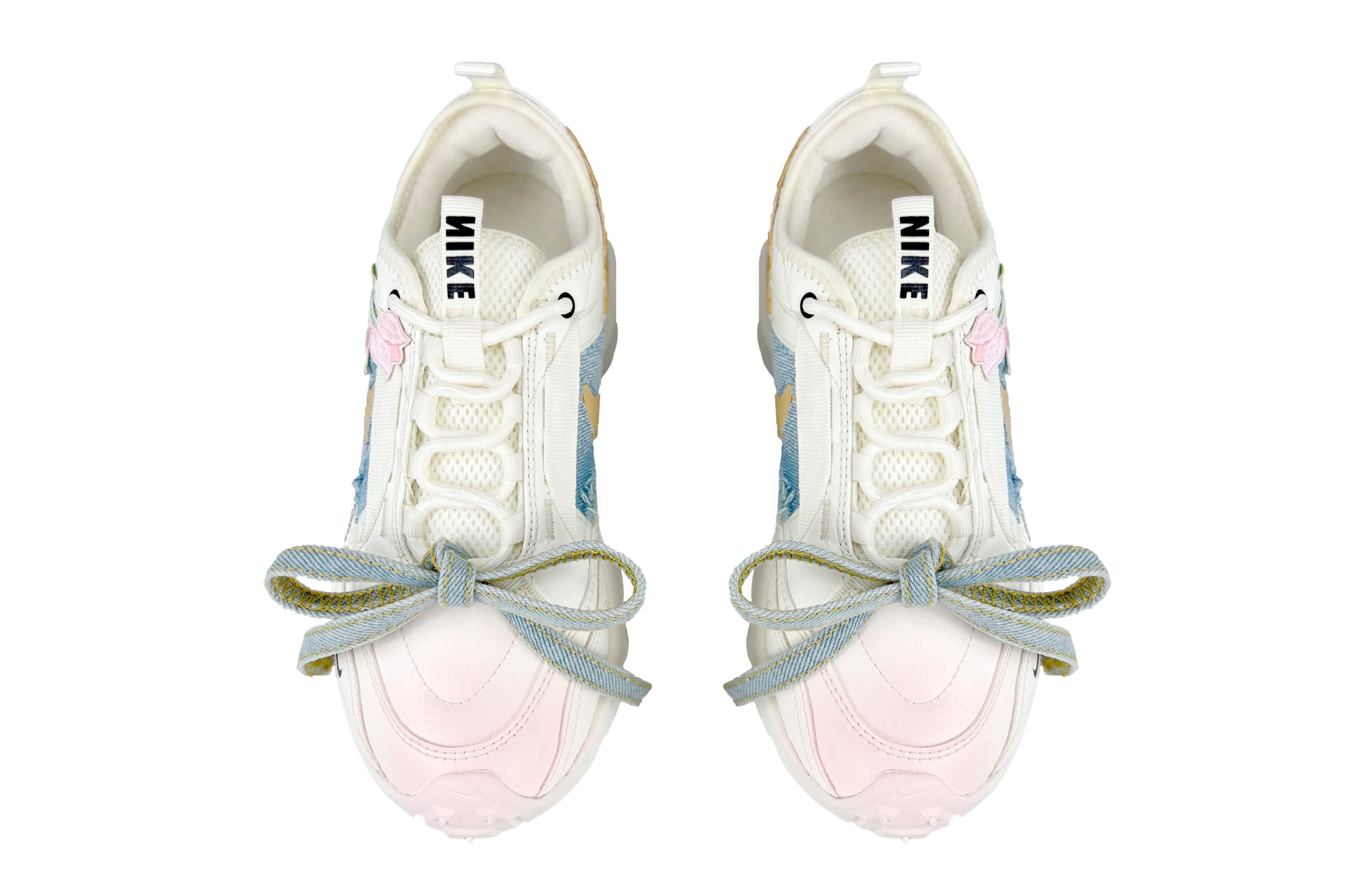 [Custom Shoes] (W) Nike TC 7900 'Denim Patchwork Pink-White-Blue' 圖 5