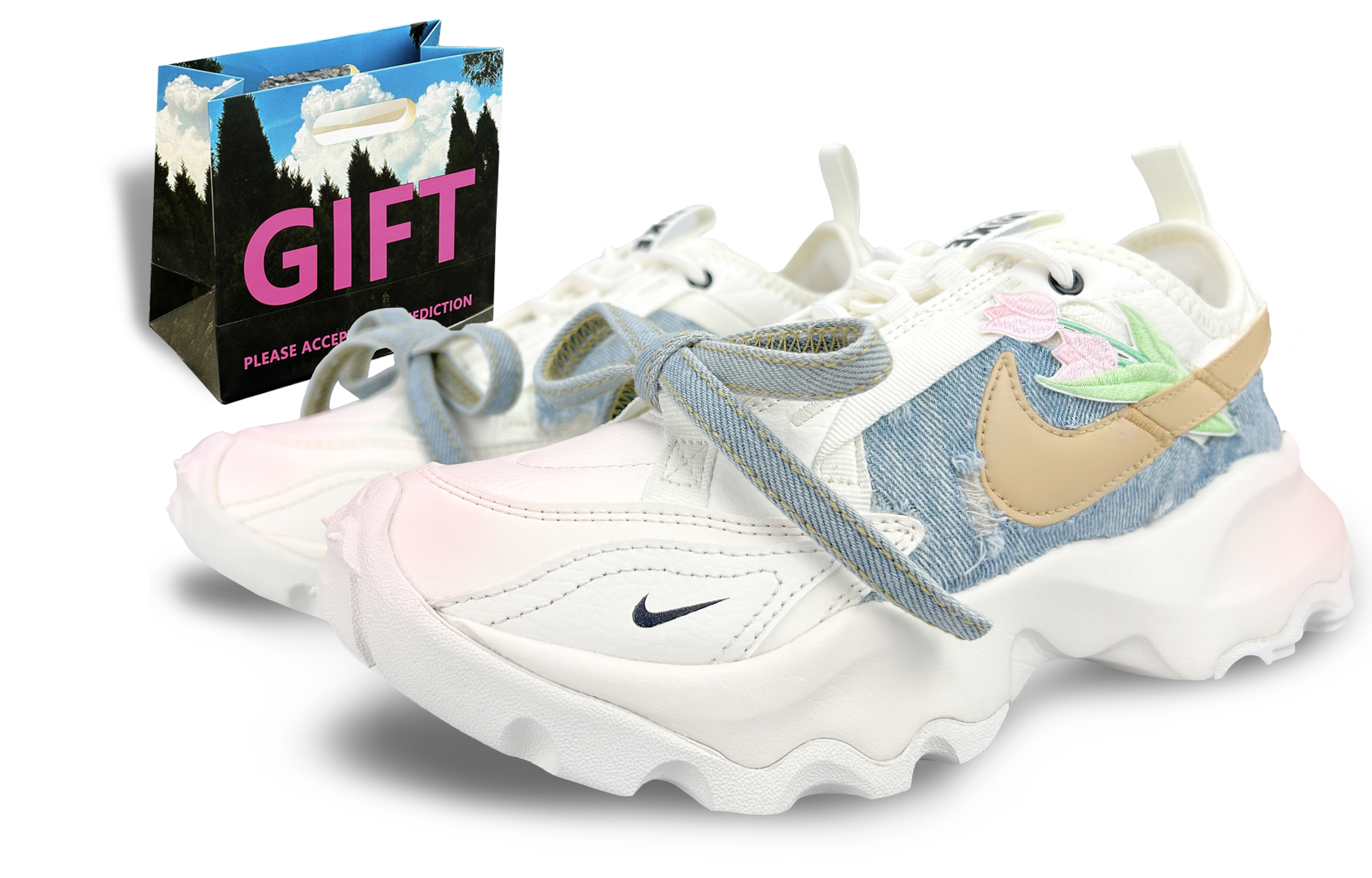 [Custom Shoes] (Women) Nike TC 7900 'Denim Tulip'