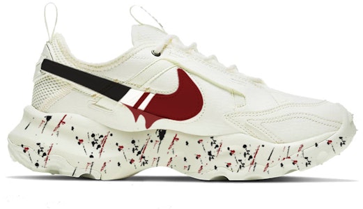 【訂製球鞋】Nike TC 7900 流體潑墨 潮流百搭 緩震耐磨 低筒運動休閒鞋 女款 白紅黑 Order 【訂製球鞋】Nike TC 7900 流體潑墨 潮流百搭 緩震耐磨 低筒運動休閒鞋 女款 白紅黑