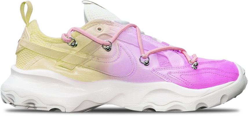 【定制球鞋】Nike TC 7900 馬卡龍三色漸變噴繪解構 低幫 運動休閒鞋 女款 紅橙 Order 【定制球鞋】Nike TC 7900 馬卡龍三色漸變噴繪解構 低幫 運動休閒鞋 女款 紅橙