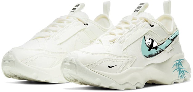 【定製球鞋】Nike TC 7900 新中式 熊貓抱竹 趴趴熊貓 緩震耐磨 低筒 運動休閒鞋 女款 白綠 Lookbook 【定製球鞋】Nike TC 7900 新中式 熊貓抱竹 趴趴熊貓 緩震耐磨 低筒 運動休閒鞋 女款 白綠