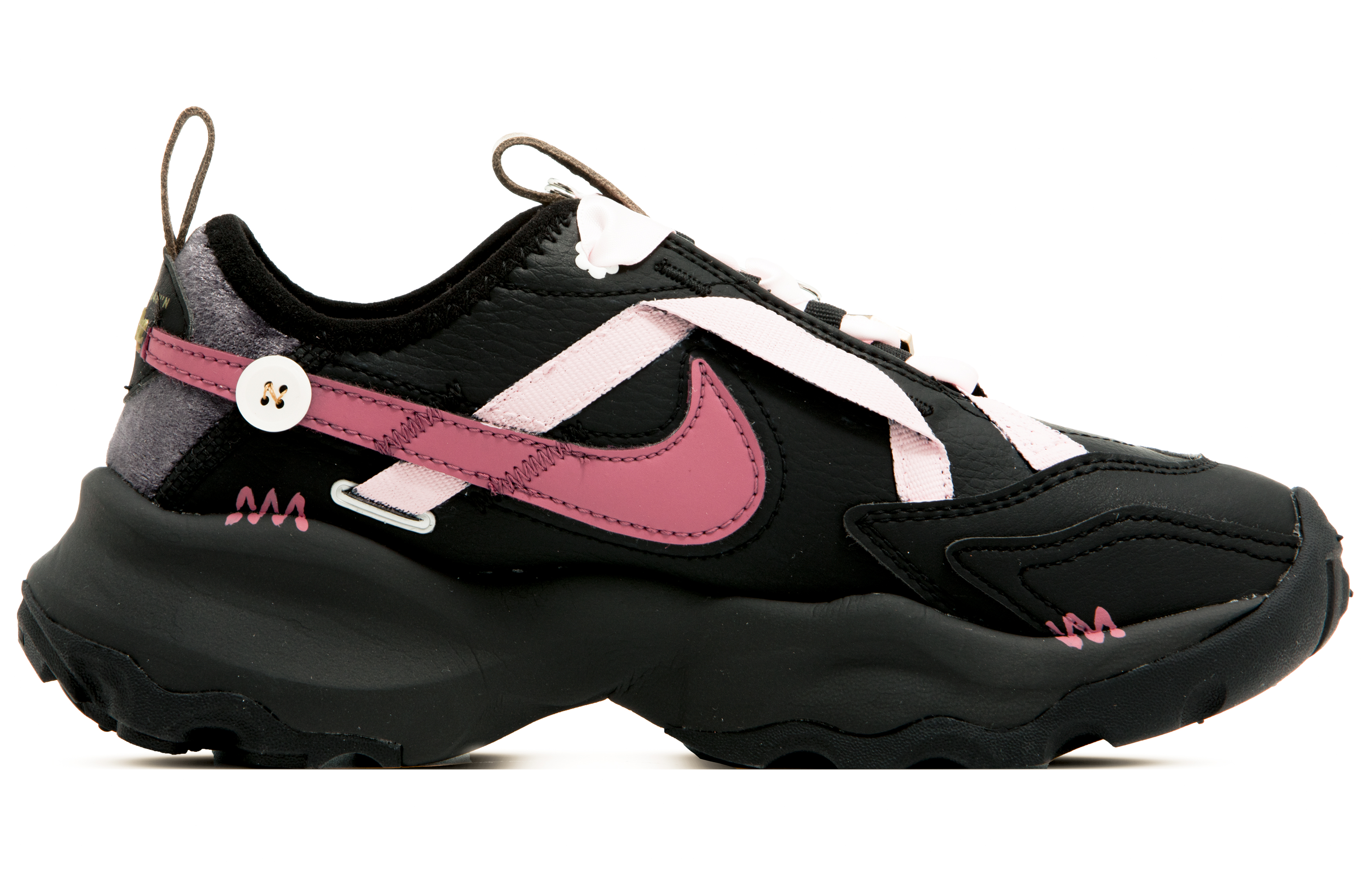 Lookbook (W) [Sepatu Custom] Nike TC 7900 'Romantis Manis Hitam-Pink' FB1861-001（Team63-甜酷黑粉）