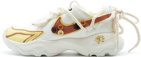 【訂製球鞋】Nike TC 7900 七十二 Cheese鈕扣 TPU合成革織物 減震耐磨防滑 低筒 運動休閒 女款 白色 黃色 棕色 Order 【訂製球鞋】Nike TC 7900 七十二 Cheese鈕扣 TPU合成革織物 減震耐磨防滑 低筒 運動休閒 女款 白色 黃色 棕色