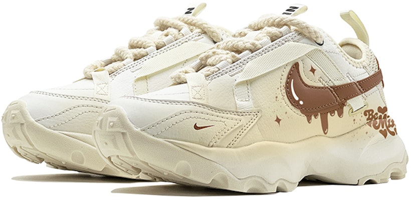 【訂製球鞋】Nike TC 7900 白色戀人禮物 浪漫宣言 麻繩鞋帶 特殊鞋盒 低筒 生活休閒鞋 女款 棕 Shop 【訂製球鞋】Nike TC 7900 白色戀人禮物 浪漫宣言 麻繩鞋帶 特殊鞋盒 低筒 生活休閒鞋 女款 棕
