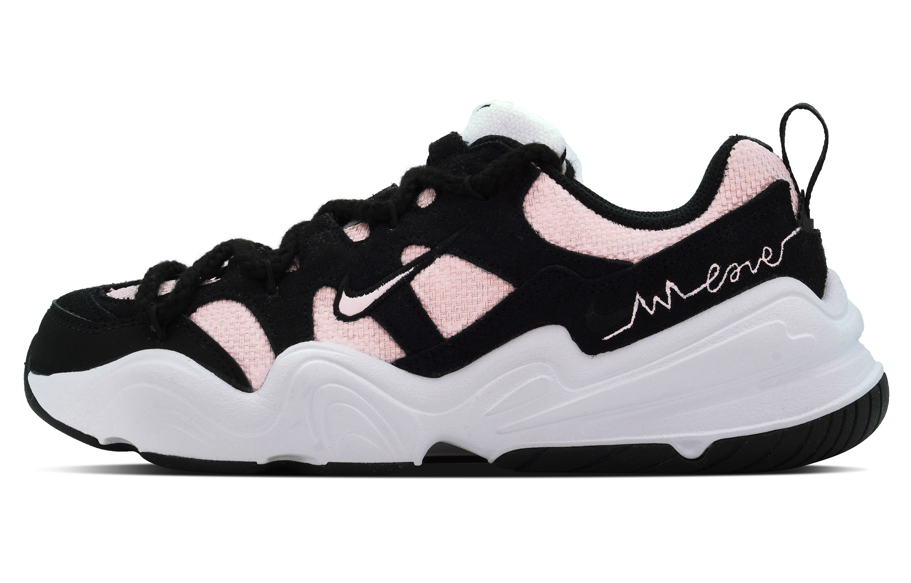 Buy 【訂製球鞋】 Nike Tech Hera DEER 甜辣少女 網布織物 甜酷校園風 清新簡約 舒適百搭 減震防滑透氣 低筒 生活休閒鞋 女款 黑粉