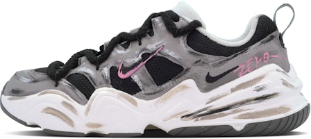 【訂製球鞋】 Nike Tech Hera OKYL 塗鴉街區 皮革 街頭風 工業風 黑色麻繩做舊解構風 減震防滑 低筒 生活休閒鞋 女款 黑灰 Order 【訂製球鞋】 Nike Tech Hera OKYL 塗鴉街區 皮革 街頭風 工業風 黑色麻繩做舊解構風 減震防滑 低筒 生活休閒鞋 女款 黑灰