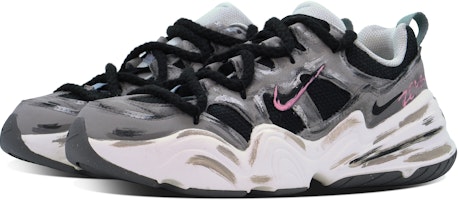 【訂製球鞋】 Nike Tech Hera OKYL 塗鴉街區 皮革 街頭風 工業風 黑色麻繩做舊解構風 減震防滑 低筒 生活休閒鞋 女款 黑灰 Shop 【訂製球鞋】 Nike Tech Hera OKYL 塗鴉街區 皮革 街頭風 工業風 黑色麻繩做舊解構風 減震防滑 低筒 生活休閒鞋 女款 黑灰