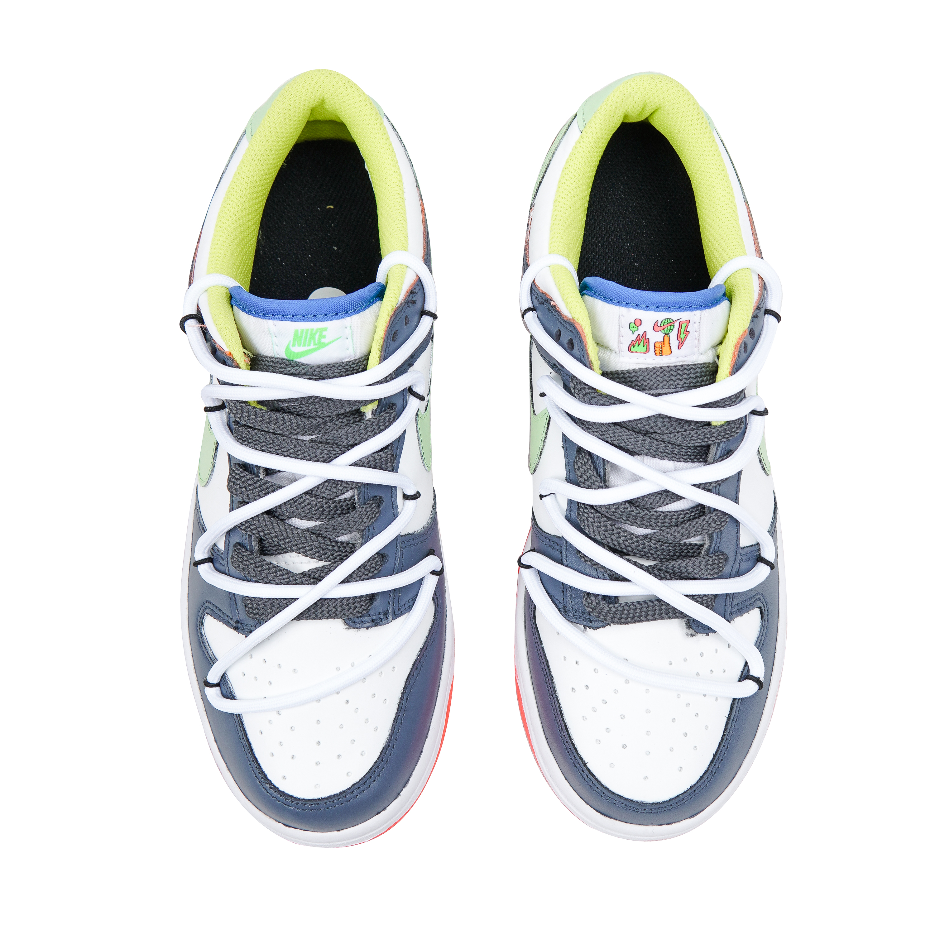 Purchase (W) 나이키 커스텀 덩크 로우 '썸머 아보카도' (Nike Custom Dunk Low 'Summer Avocado') DV1752-101(Teamp-牛油果灰绿）