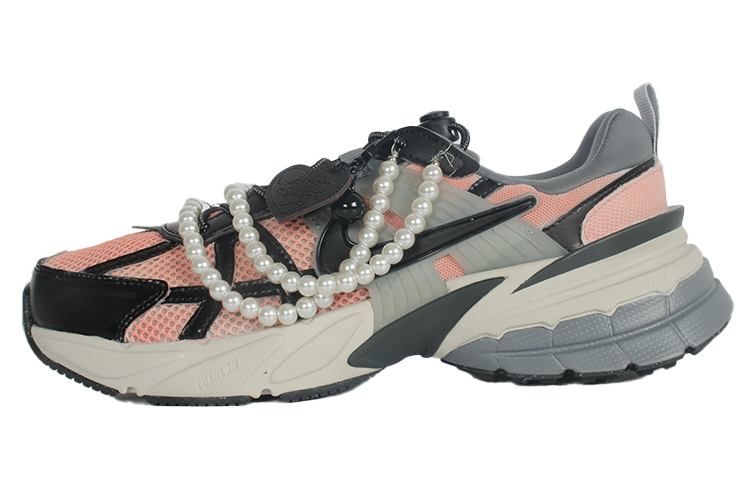 [Custom Shoes] (W) Nike V2K Run 'Black Pink White Silver'