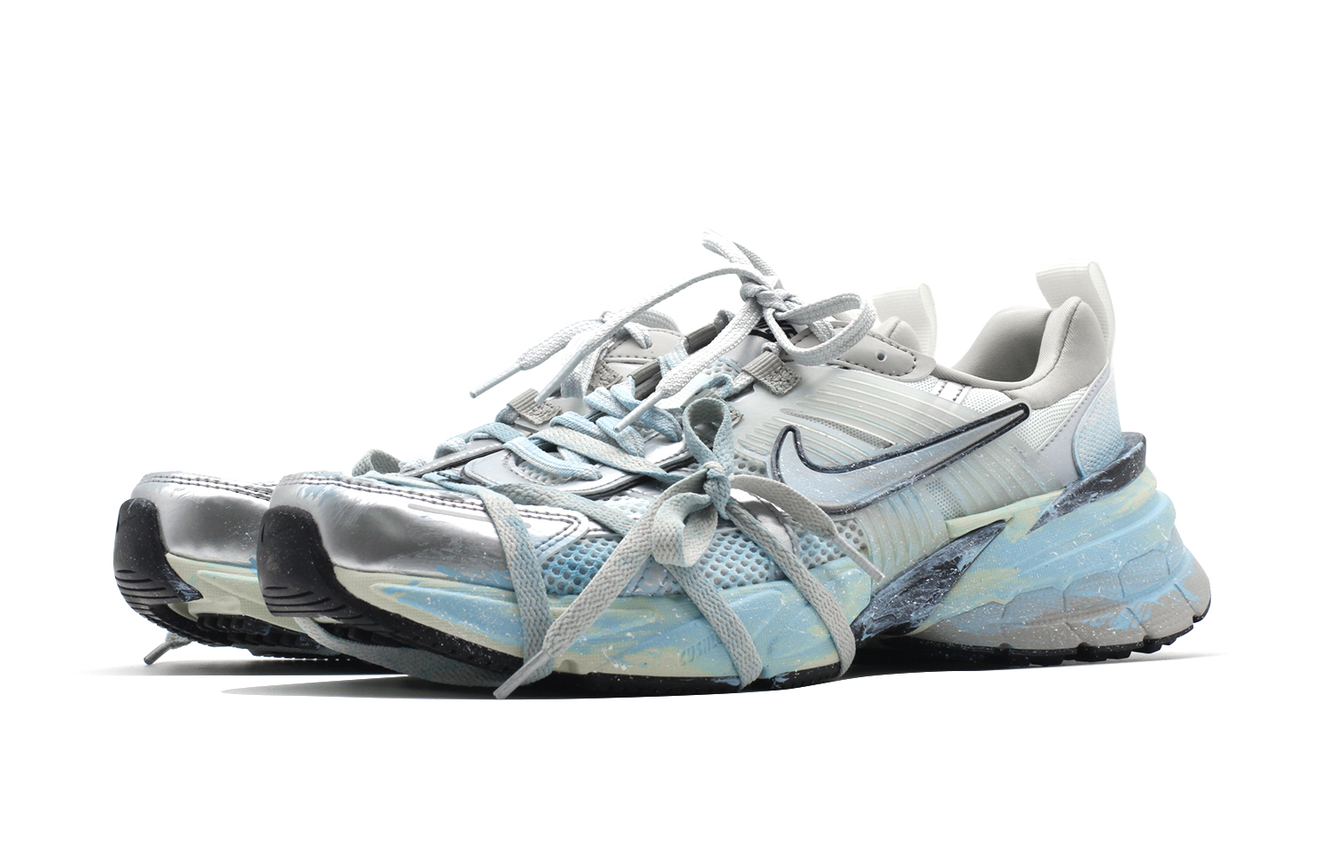 Shop (W) [Kasut Custom] Nike V2K Run 'Percikan Biru' FD0736-100(Team140-冰岛海湾)