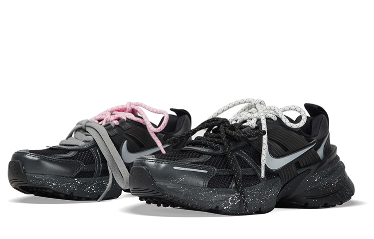 [Custom Shoes] (W) Nike V2K Run 'Cyberpunk Black Silver' 圖 4