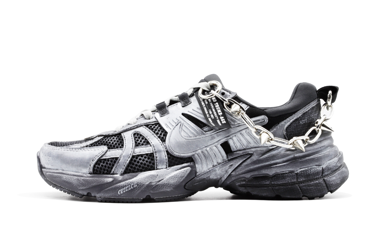 [Custom Shoes] (W) Nike V2K Run 'Futuristic Armored Maiden Silver White' 圖 2