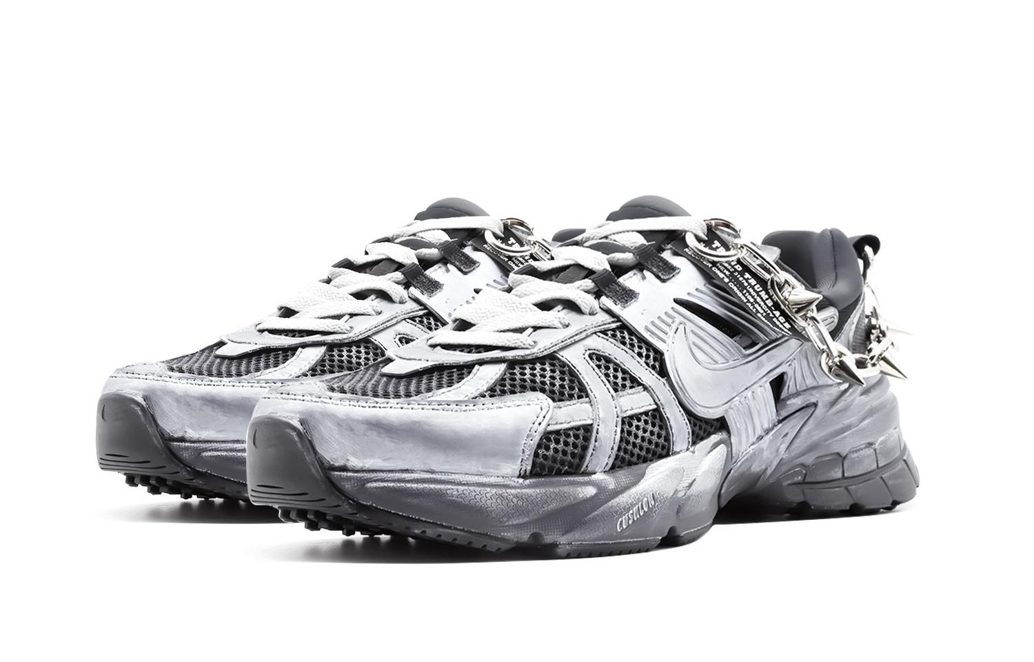 [Custom Shoes] (W) Nike V2K Run 'Futuristic Armored Maiden Silver White' 圖 4