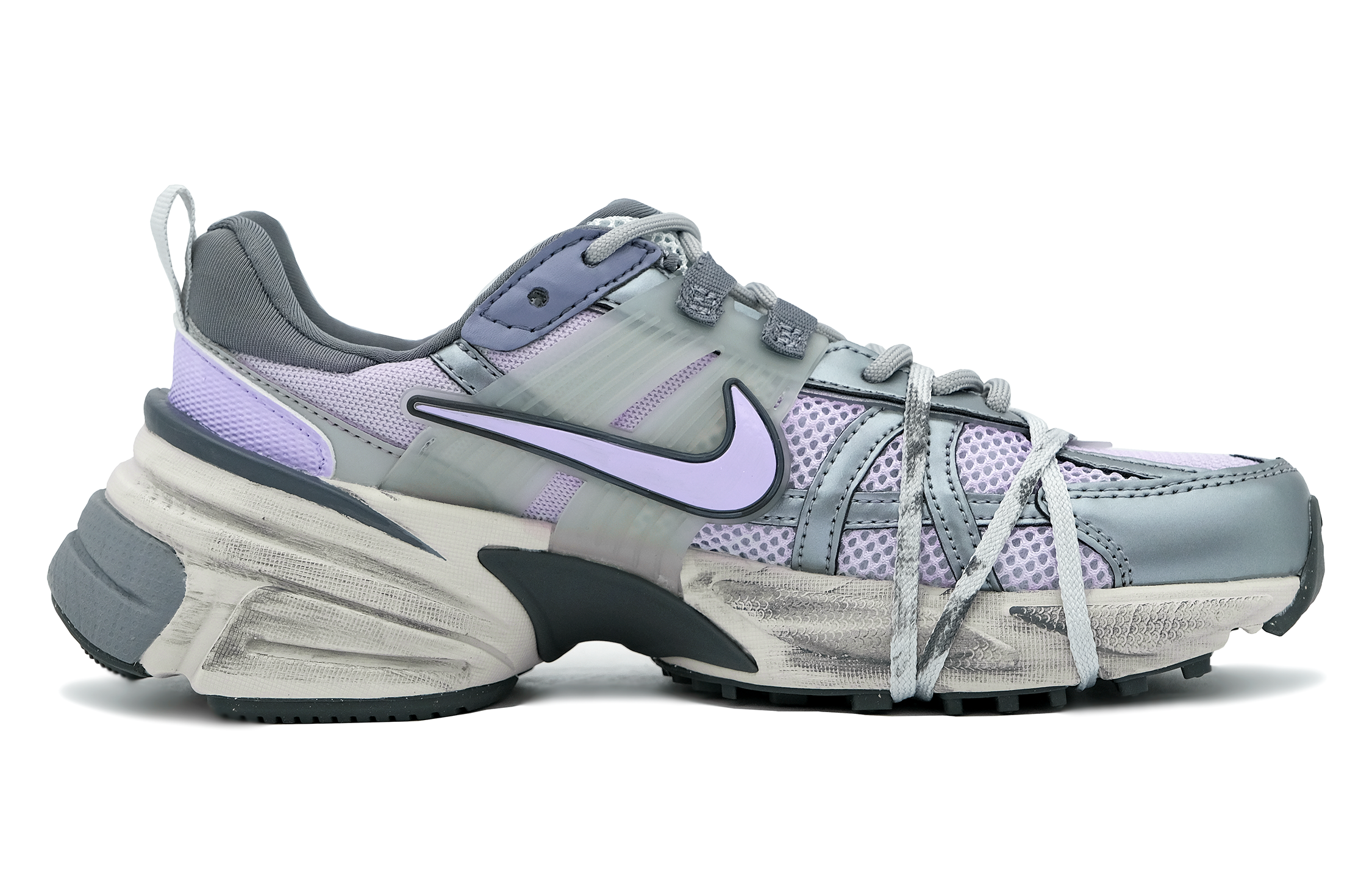 Lookbook (W) [Zapatos Personalizados] Nike V2K Run 'Koala Fiesta Púrpura Galáctica' FD0736-003（Team163-紫色星际）