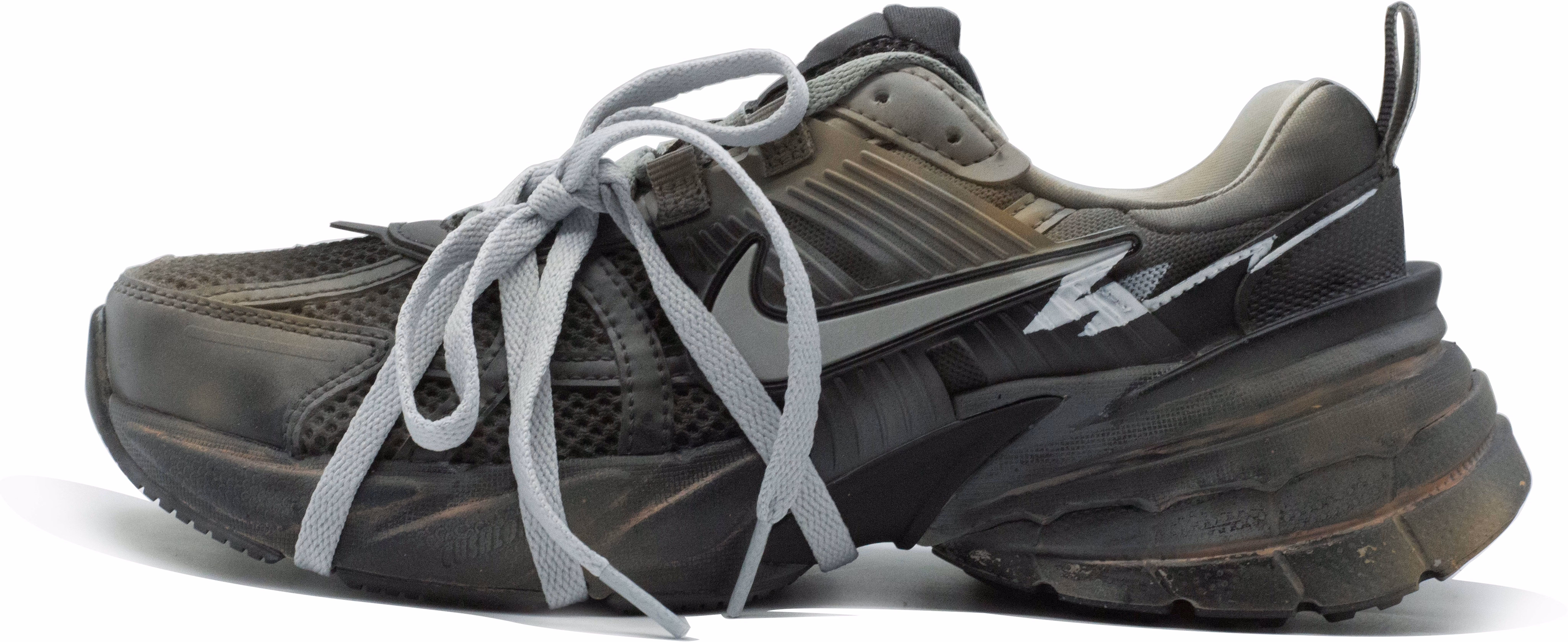 custom-shoes-women-nike-v2-k-run-post-apocalyptic-black-grey