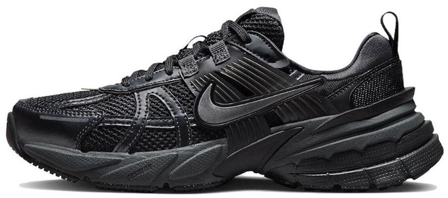 【客製化球鞋】Nike V2K Run 廢墟 復古做舊 骯髒老爹鞋抗震耐磨 低筒跑步鞋 女款 黑銀 Sizing 【客製化球鞋】Nike V2K Run 廢墟 復古做舊 骯髒老爹鞋抗震耐磨 低筒跑步鞋 女款 黑銀