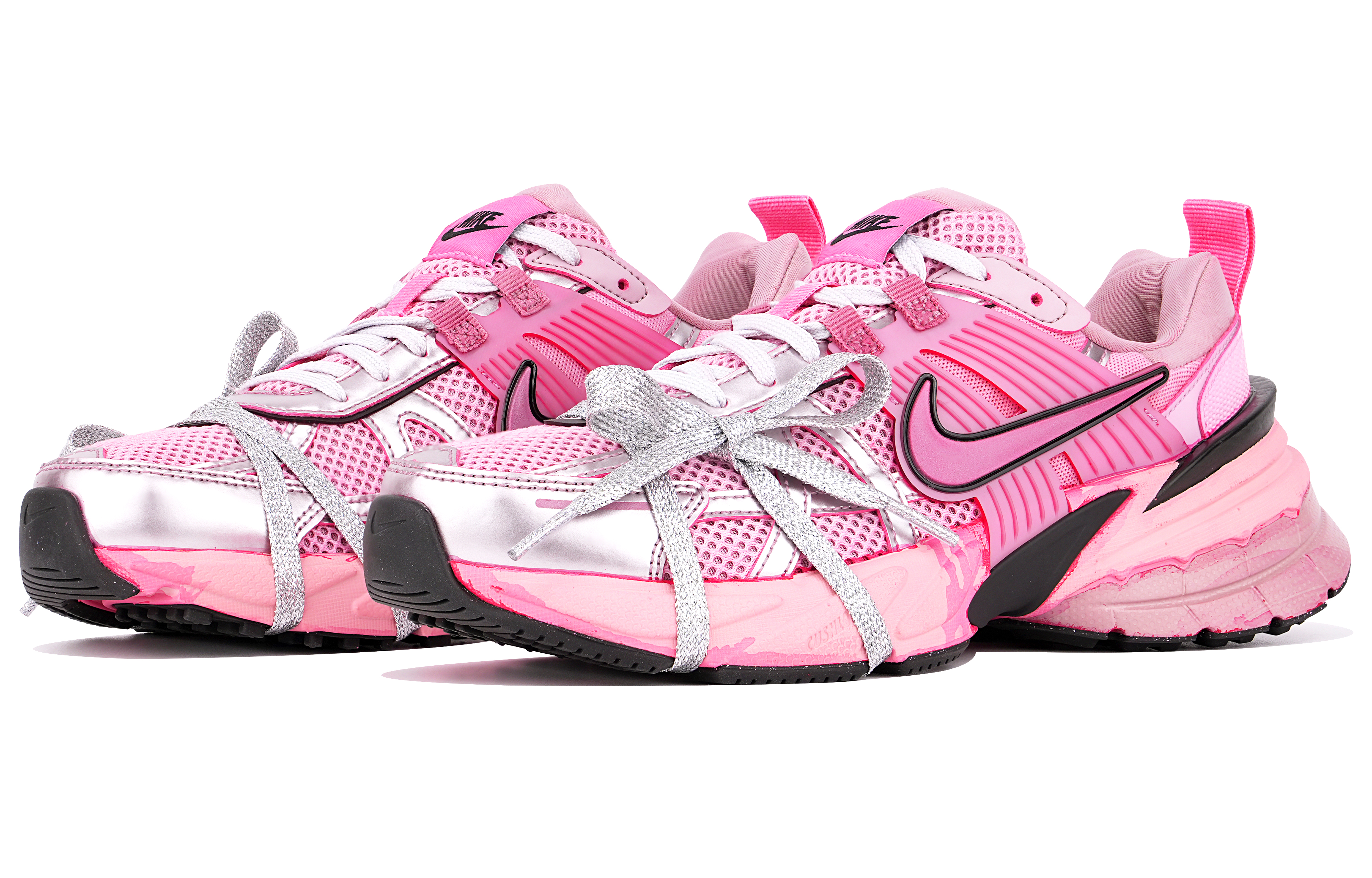 [Custom Shoes] (W) Nike V2K Run 'Runtekk Pink Silver' 圖 3