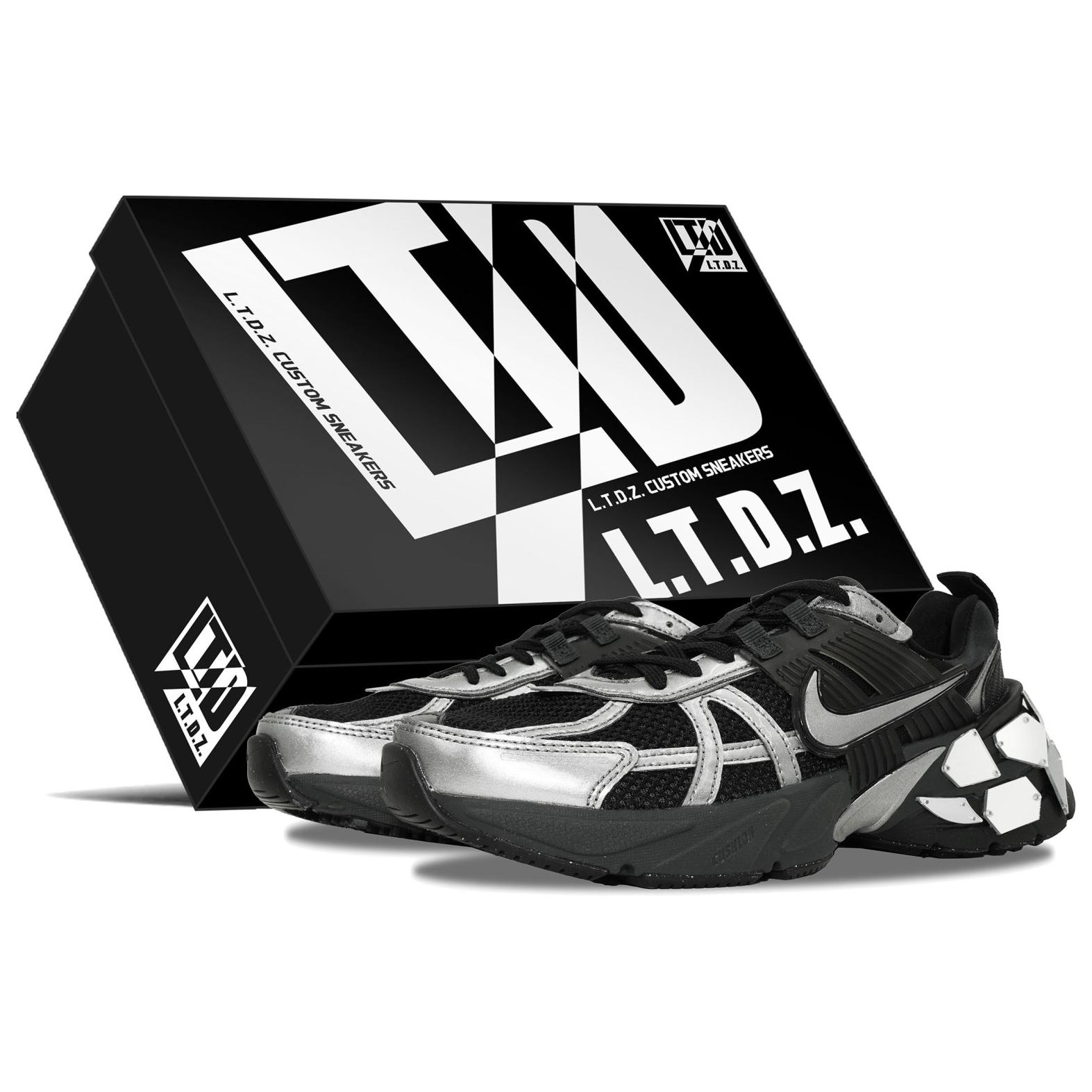 [Custom Shoes] (Women) Nike V2K Run 'Space Mirror Silver'